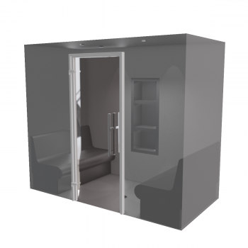 Hammam kit de construction cabine de douche à carreler 240 x 120 avec générateur vapeur
