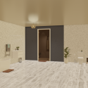 Kit de construcción cabina hammam a teja 240 x 120 con generador de vapor