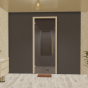 Kit de construcción cabina hammam a teja 240 x 120 con generador de vapor