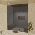 Hamam-Kabinenbausatz zum Kacheln 180 x 100 mit Dampfgenerator