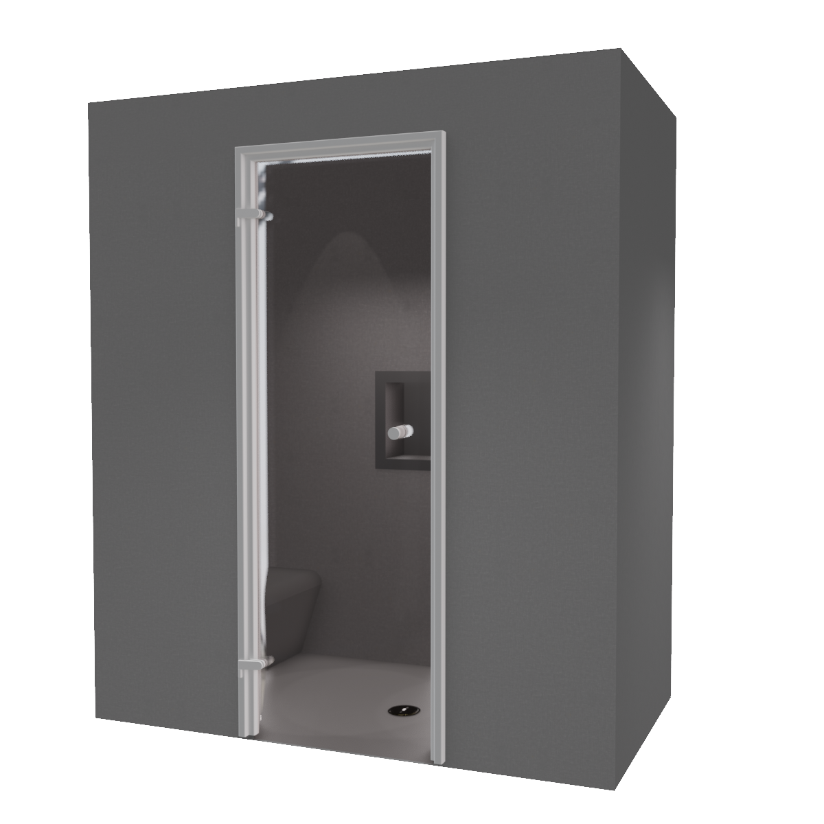 Hamam-Kabinenbausatz zum Kacheln 180 x 100 mit Dampfgenerator