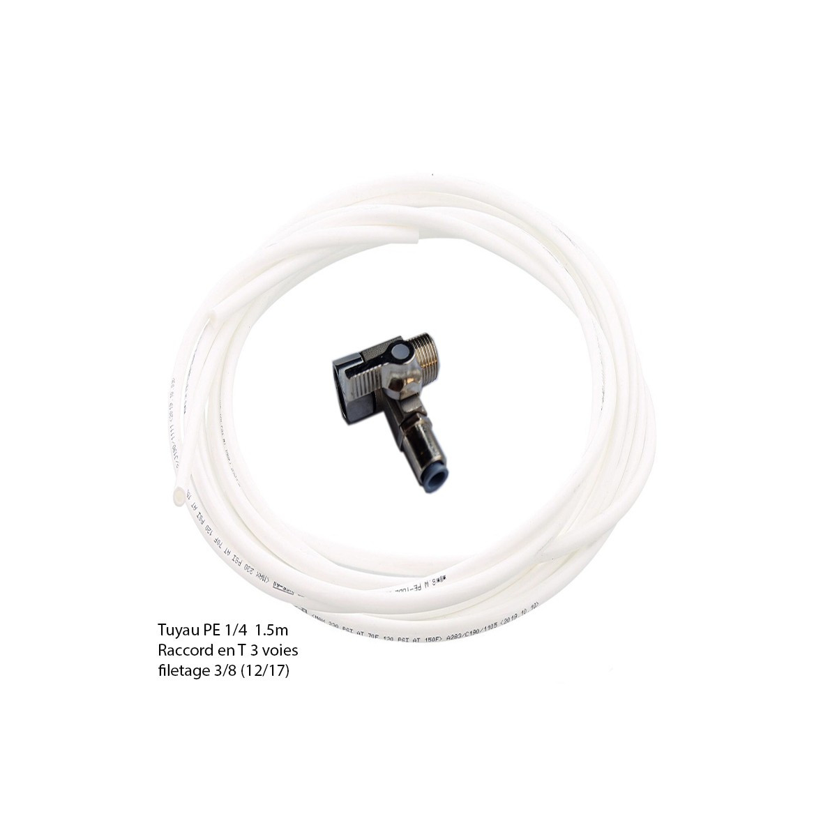 Kit de raccordement pour cartouche filtrante réfrigérateur frigo américain raccord en t fournis