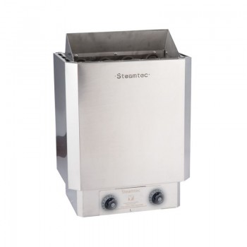 Premium 6 Kw sauna stove with built-in stainless steel finishes controls