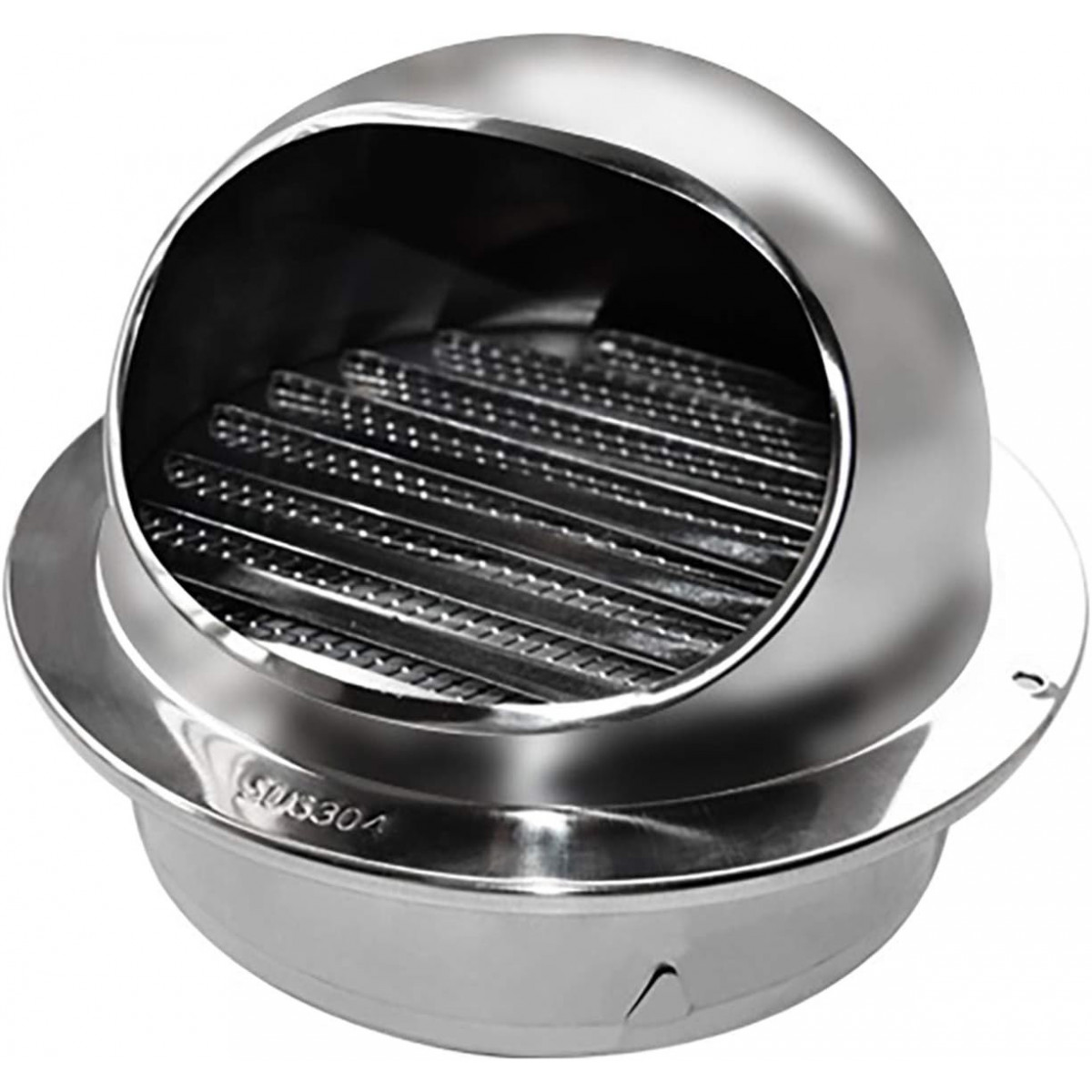 Grille de Ventilation Ronde INOX 100mm avec Grille Anti-Insectes desineo pour tous milieu humide hammam salle de bain