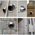 Grille de Ventilation Ronde INOX 100mm avec Grille Anti-Insectes desineo pour tous milieu humide hammam salle de bain