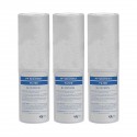 Lot de 3 recharges anti-sédiment 50 microns pour porte filtre 9-3/4 - 10 Pouces de face