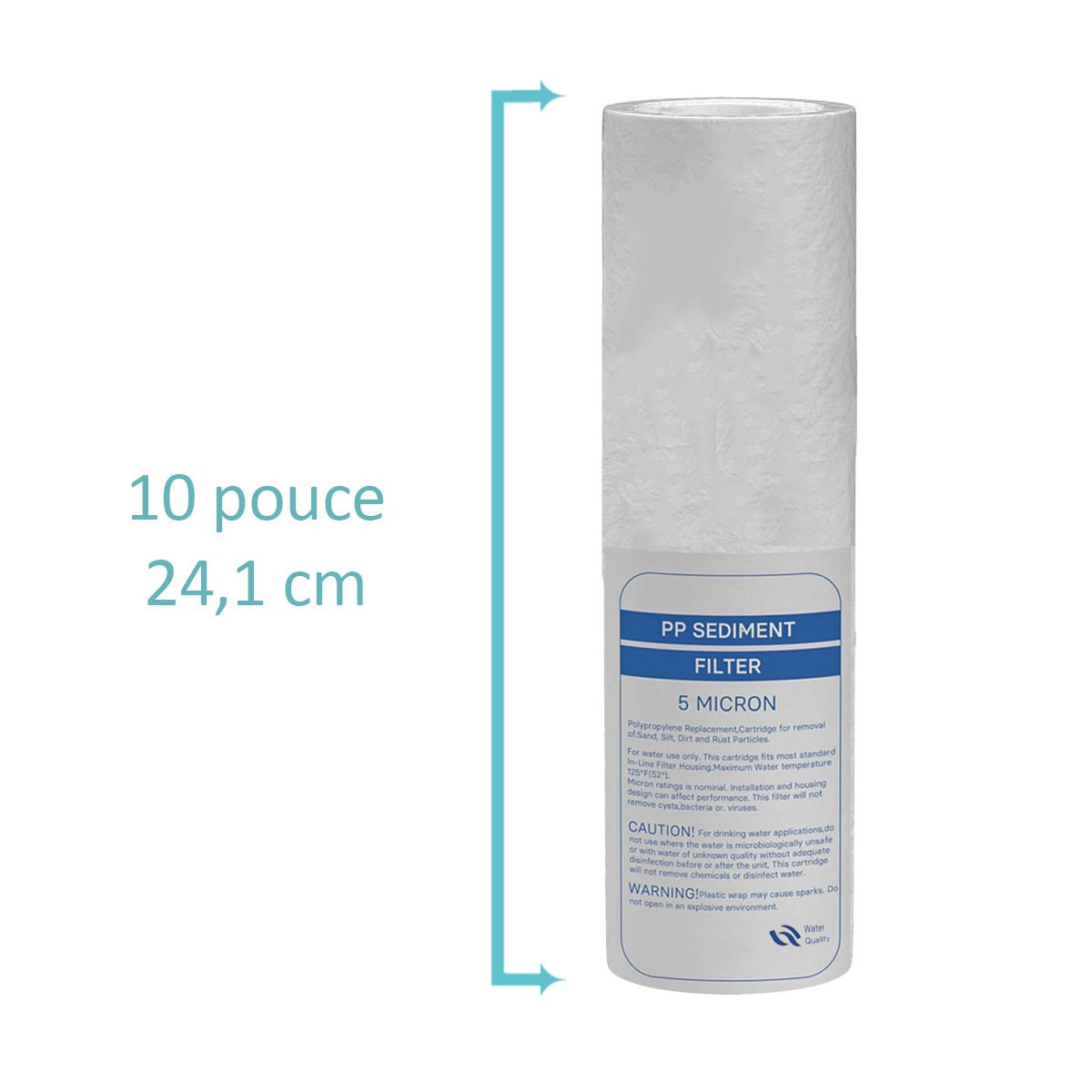 Set mit 3 Minen Anti-Sediment 10 µm für Tür Filter 9-3/4-10 Zoll