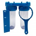 Filtration Pack Doppeltür Wasserfilter 50 und 20 Mikron Sedimentfilter.