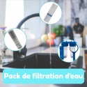 Filtration Pack Doppeltür Wasserfilter 50 und 20 Mikron Sedimentfilter.