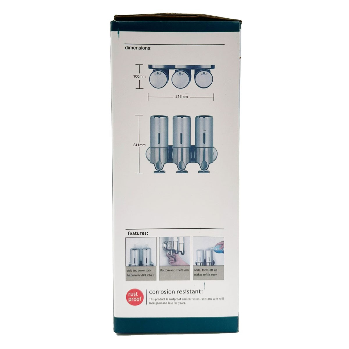 Doppel-Seifenspender und Shampoo 2 x 500 ml Transparent Profi