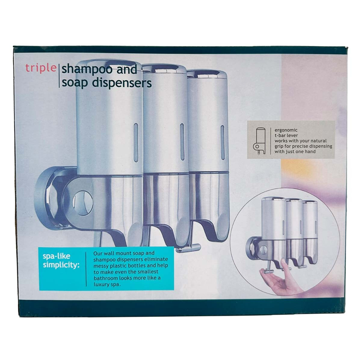 Doppel-Seifenspender und Shampoo 2 x 500 ml Transparent Profi