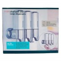 Doppel-Seifenspender und Shampoo 2 x 500 ml Transparent Profi