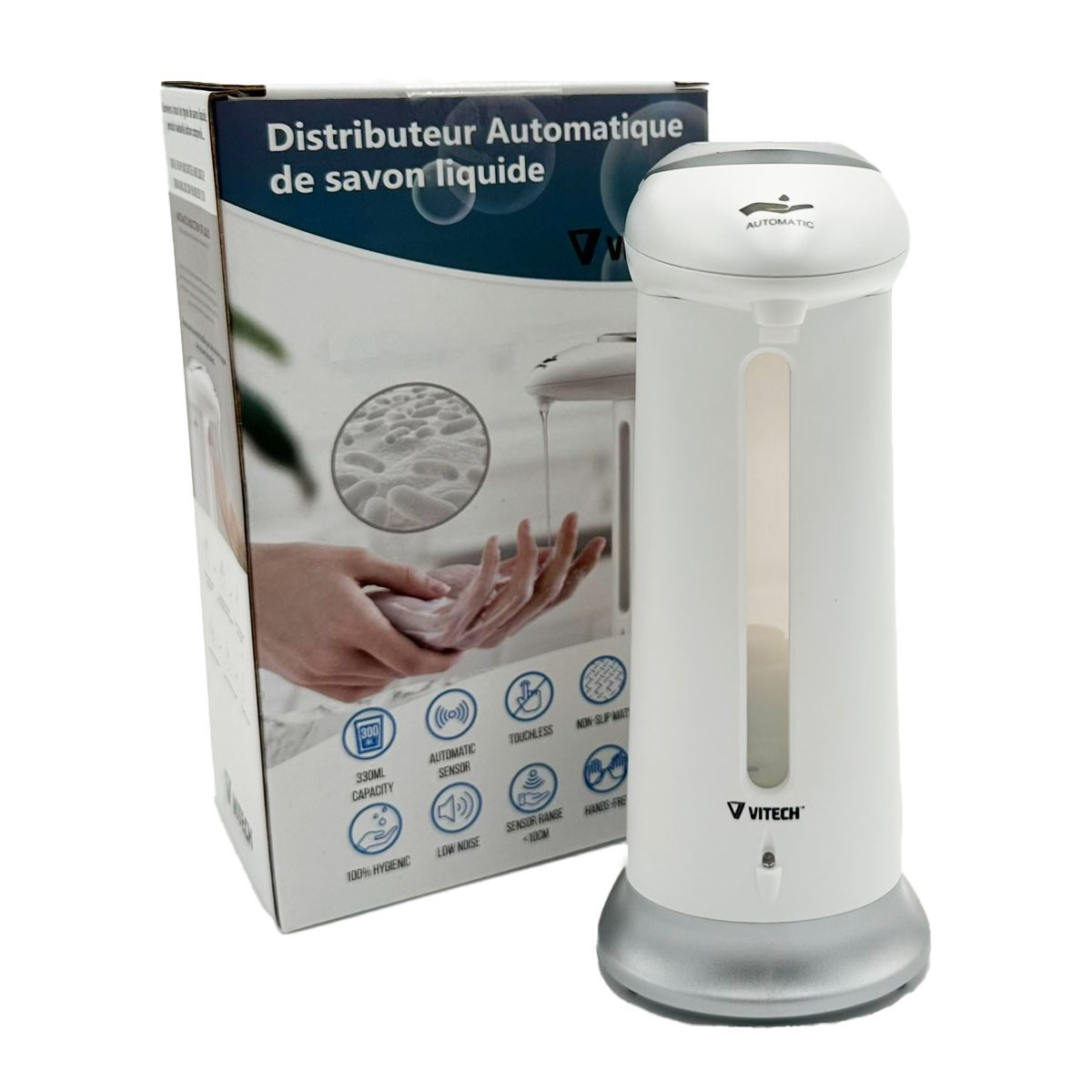 Doppelter Seifen- und Shampoospender 2 x 500 ml, äußerst ergonomisch