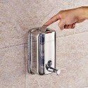 Distributore di sapone in acciaio inox antivandalico da 1 litro