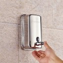 Distributore di sapone in acciaio inox antivandalico da 1 litro