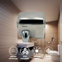 Secamanos Vitech profesional eléctrico automático acero inoxidable cromado con aire forzado 2300 W antivandalismo con cabezal re