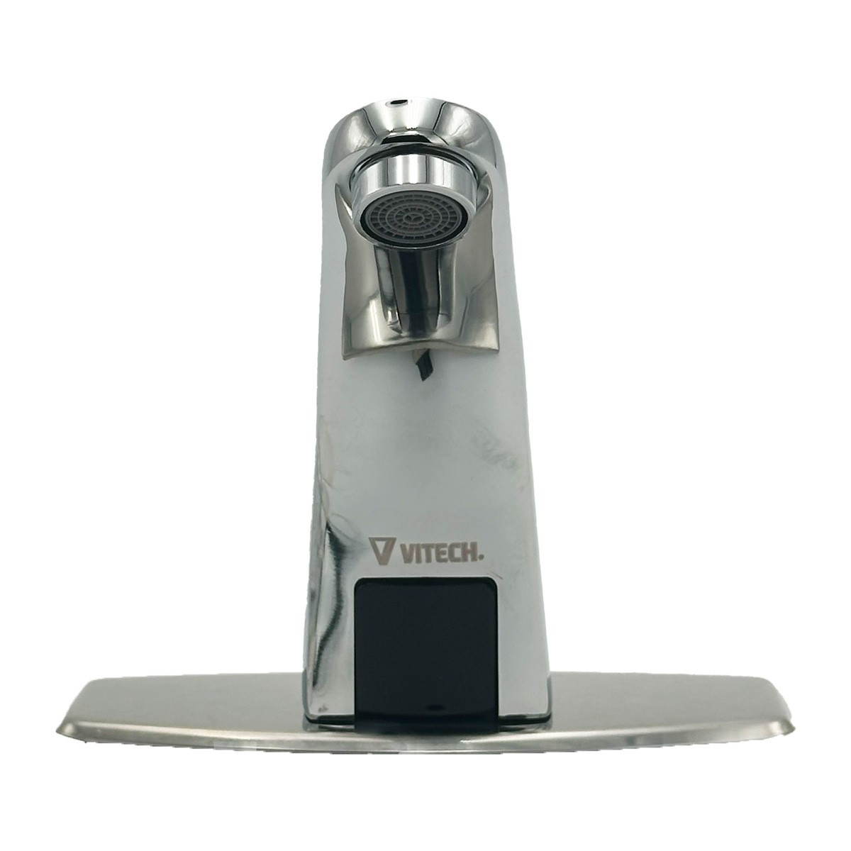 Grifo automático por infrarrojos antivandálico en acero inoxidable.