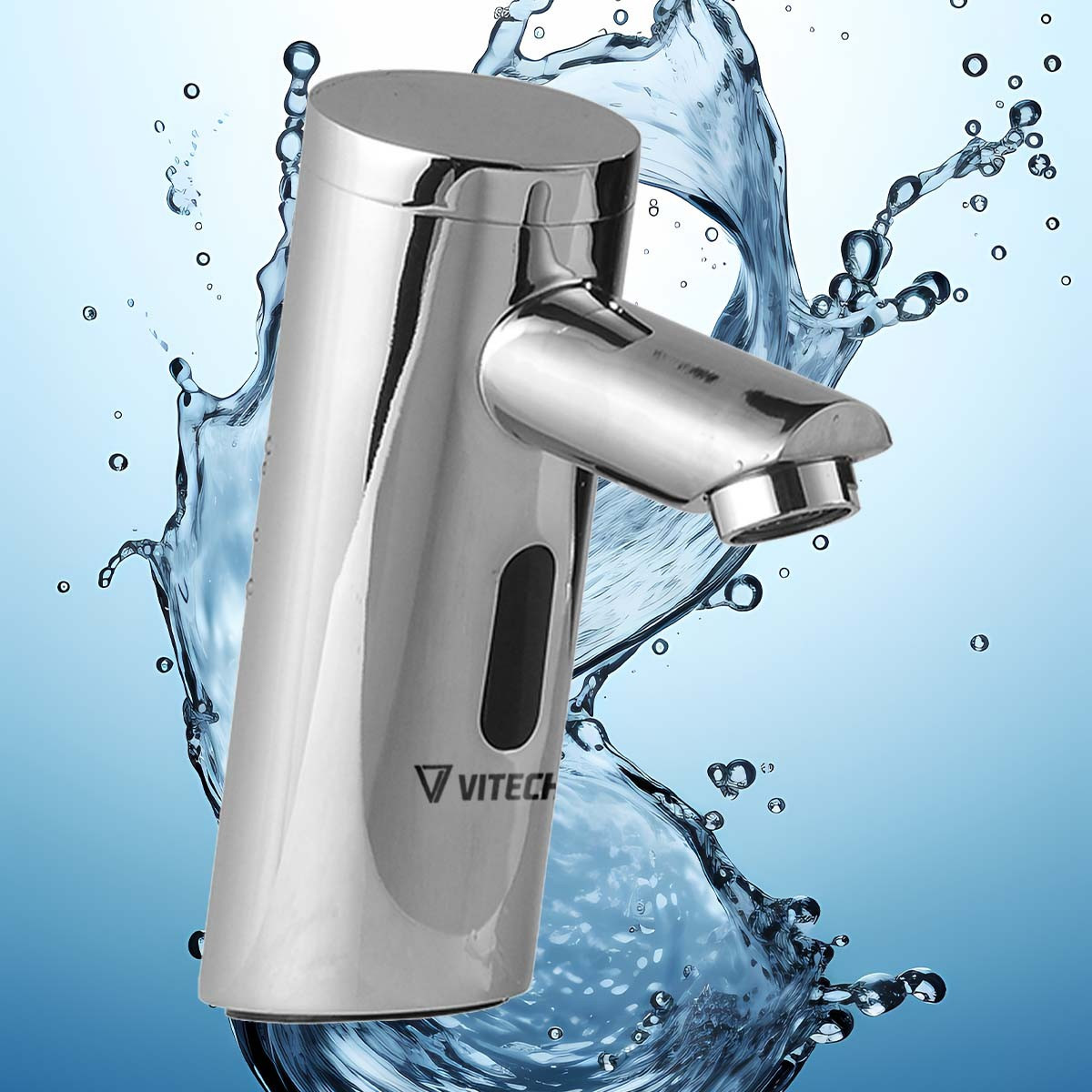 Robinet automatique Vitech par infrarouge inox mousseur