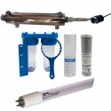 Pack de filtration d'eau double porte filtre plus filtre à sédiment 50 et 20 microns.