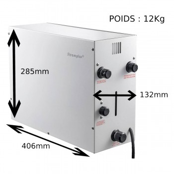 [6Kw] Steamplus 2021 Steam generator for Hammam for home use automatic draining