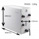 Dampfgenerator für Hamam 4 kW Steamplus 2021 für den professionellen oder privaten Gebrauch mit automatischer Entleerung