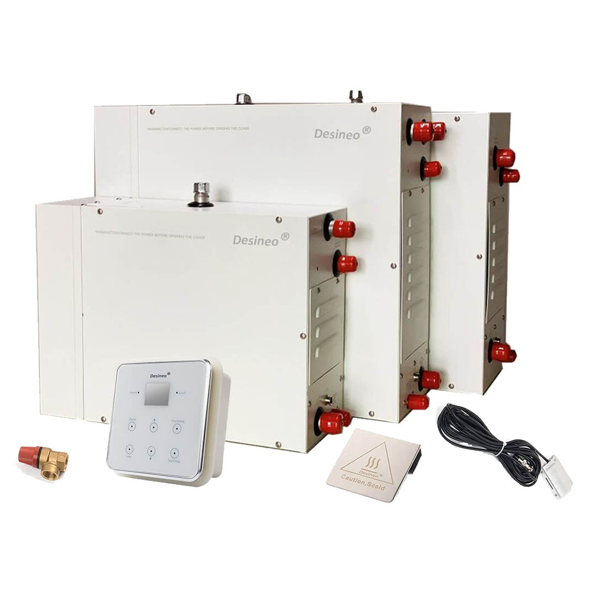 Dampfgenerator für Hamam 4 kW Desineo für den professionellen oder privaten Gebrauch, automatische Entleerung und mögliche Optio
