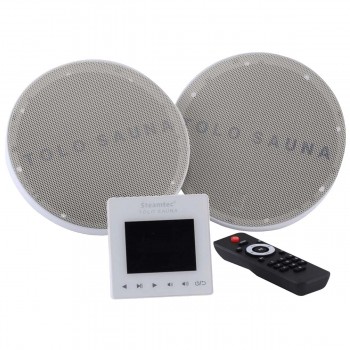 Wasserdichte Lautsprecherskit 2 x 80W mit verschobenen Fernbedienung und Hauptfernbedienung  SD Karte/Bluetooth/USB/UKW- Radio