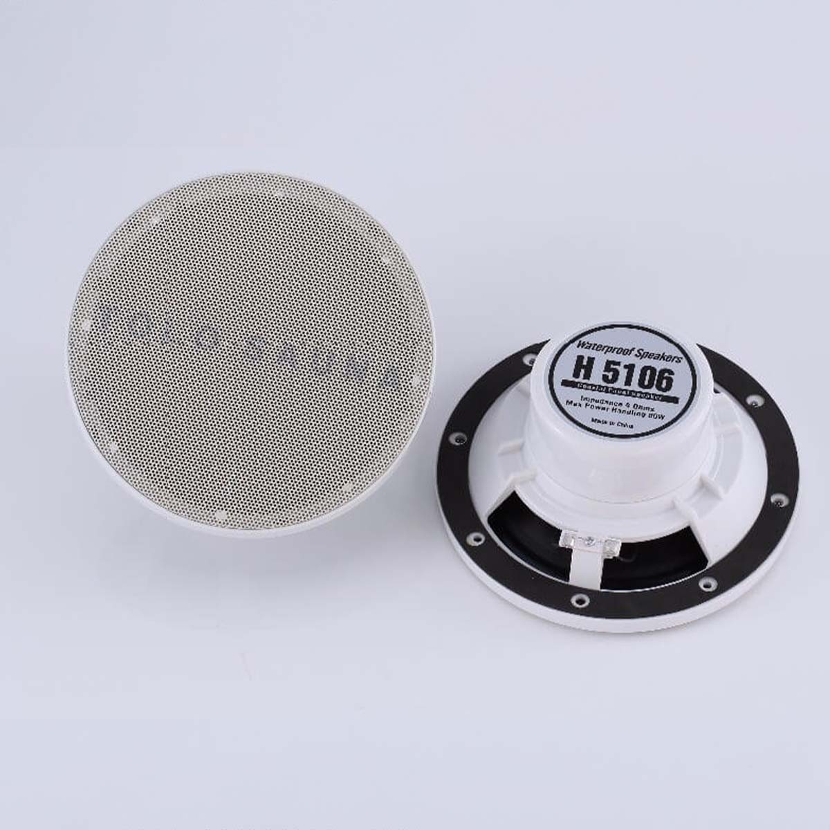 Kit enceinte étanche 2 x 80W avec télécommande déporté et télécommande centrale USB/bluetooth/carte SD/FM