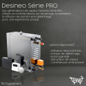 Générateur De Vapeur Pour Hammam 4Kw Desineo À Usage Professionnel Ou Domestique vidange automatique et options possible