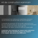 Kit de construction cabine Hammam complet