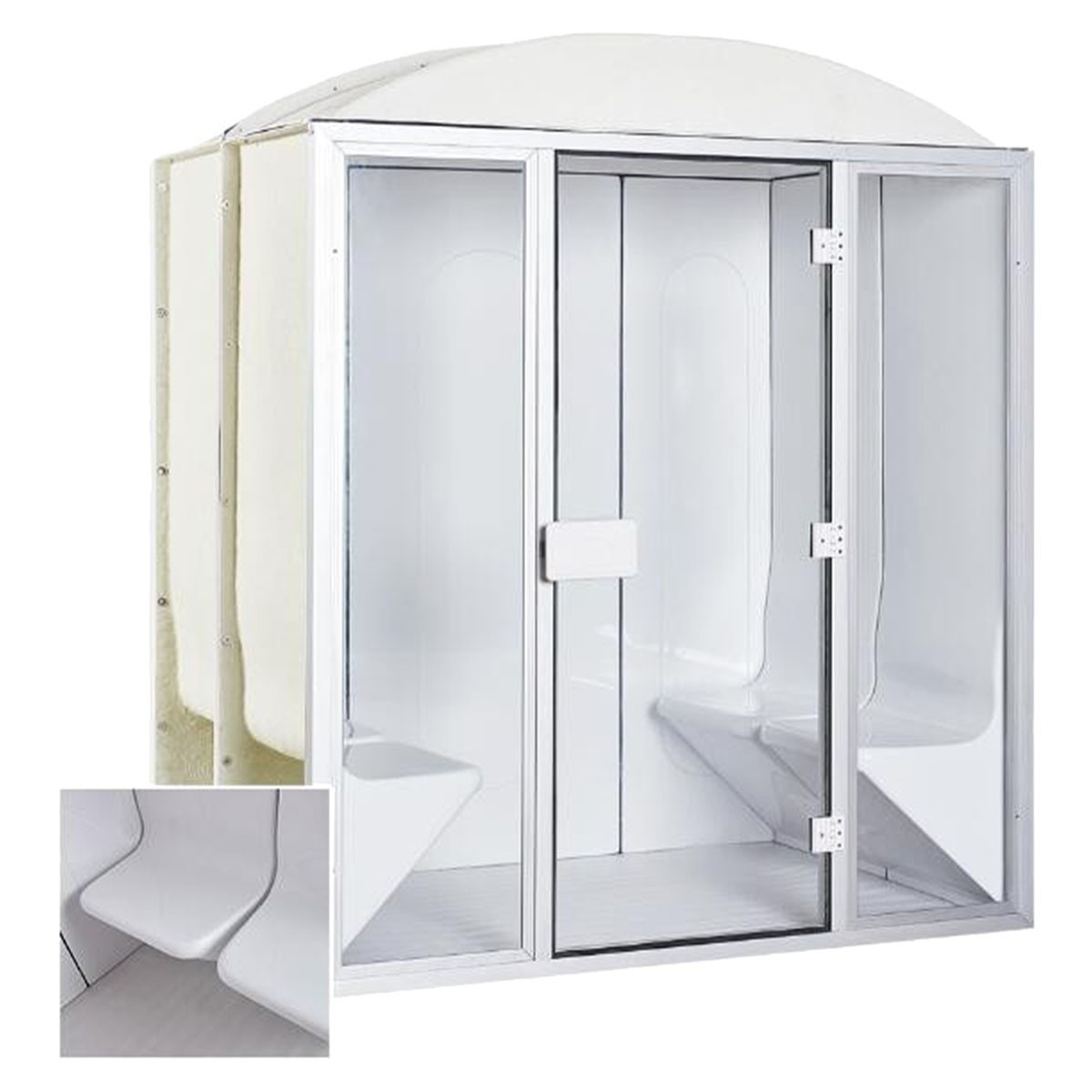 Dampfgenerator für Hamam 4 kW Desineo für den professionellen oder privaten Gebrauch, automatische Entleerung und mögliche Optio