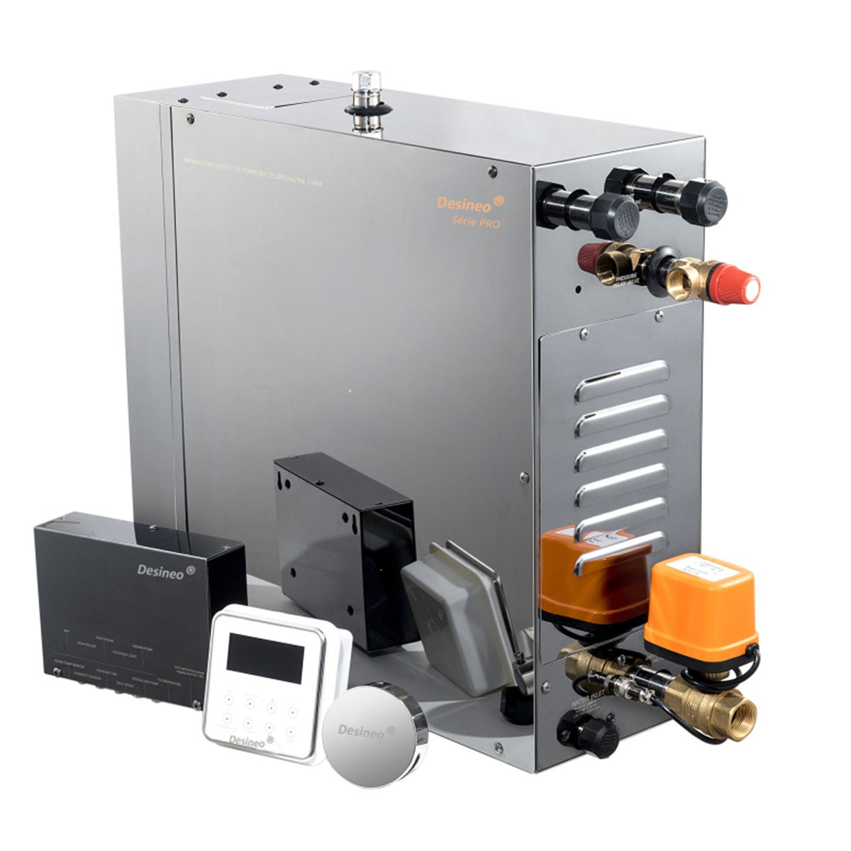 Dampfgenerator für Hamam 4 kW Desineo für den professionellen oder privaten Gebrauch, automatische Entleerung und mögliche Optio