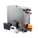 Kit realizzazione cabina hammam con parete in vetro da piastrellare 200 x 120 con generatore di vapore