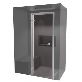 Kit de construction cabine Hammam 150 x 90 avec générateur vapeur