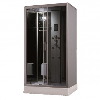 Hammam shower enclosure 80 x 80 x 220 cm Desineo white model