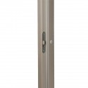 Porte pour Hammam transparente 70 x 190 cm carde en aluminium