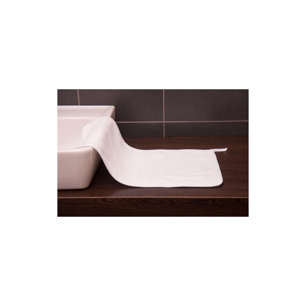 Weißes Handtuch 30 x 50 cm, 100 % Baumwolle, 420 g/m2