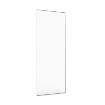 Paroi fixe en verre transparent securit 8mm 80 x 190 cm pour hammam et salle de bain