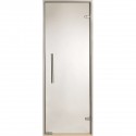 Porte pour Hammam transparente 70 x 190 cm carde en aluminium