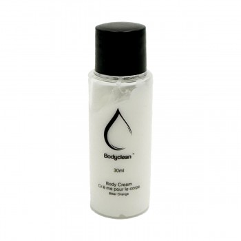 Pack de 100 cremas corporales bodyclean 30 ml aroma a naranja amarga