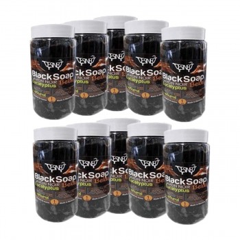 10 kg di sapone nero 100% naturale con eucalipto beldi per la cura del corpo
