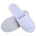 Chaussons éponge jetables ouverts Blancs