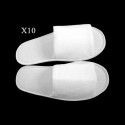 Chaussons éponge jetables ouverts Blancs