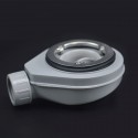 Shower tray 120x80x4cm ready to tile with siphon + stainless steel grid