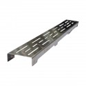 Duschwanne 120x90x3 cm linearer Ablauf, fliesenfertig mit Siphon + Edelstahlgitter