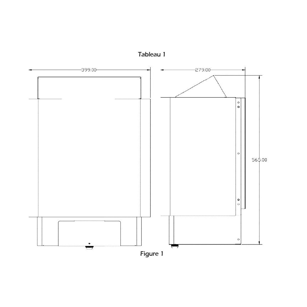 3-kW-Premium-Saunaofen mit integrierten Bedienelementen, Edelstahlausführung