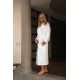 Mixed bathrobe size S 100% cotton 420 g/m2 white