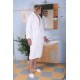 bata de baño talla S 100% algodón 420 g/m2 blanco
