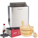 3-kW-Sauna-Set mit Zubehör