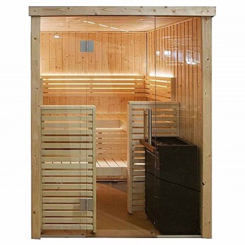 Cabine de sauna Harvia 163,5 x160,7 x 202 cm 2 ou 3 personnes poêle à sauna fournis